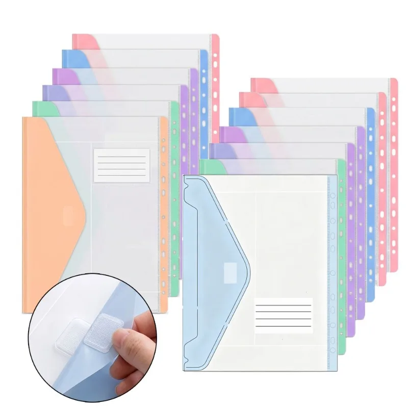 11-Hole A4 Binder Pockets Macaron Color Transparent Binder Pocket Organizer Folders Document Pouch Bag with Label School Office
11-Hole A4 Binder Pockets Macaron Color Transparent Binder Pocket Organizer Folders Document Pouch Bag with Label School Office