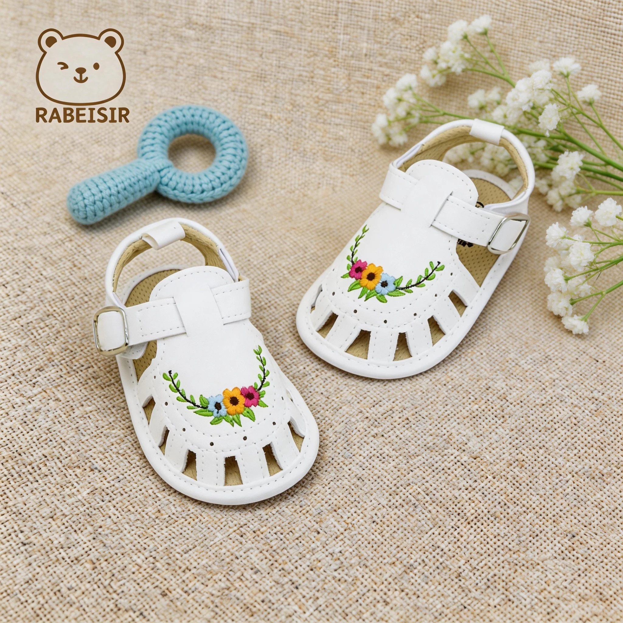 Spring and summer baby sandals, baby walking shoes, soft sole, breathable, 0-1 and a half year old female baby sandals
Spring and summer baby sandals, baby walking shoes, soft sole, breathable, 0-1 and a half year old female baby sandals