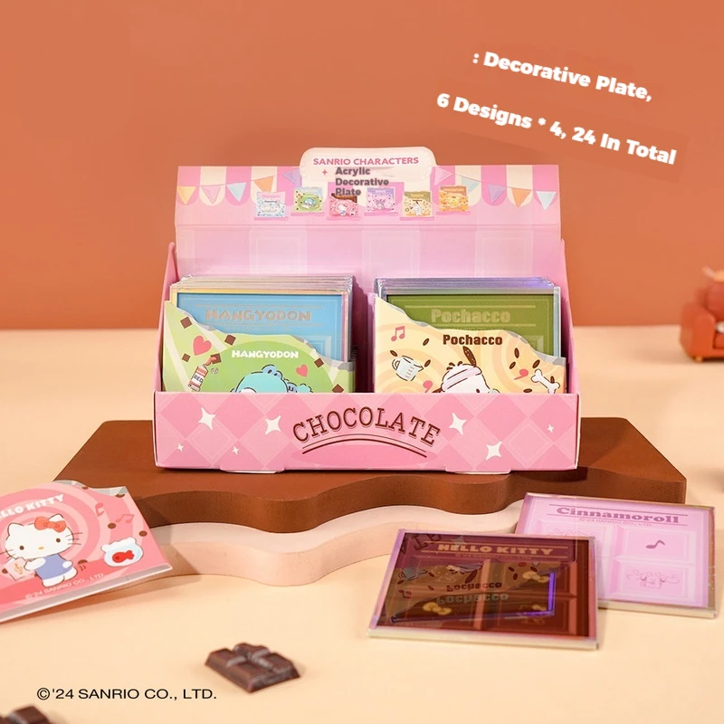 Новый Sanrio мини шоколадный акриловый декоративный лист слепая коробка игрушки аниме Kuromi Pochacco Hangyodon для девочек настольный орнамент подставка
Новый Sanrio мини шоколадный акриловый декоративный лист слепая коробка игрушки аниме Kuromi Pochacco Hangyodon для девочек настольный орнамент подставка