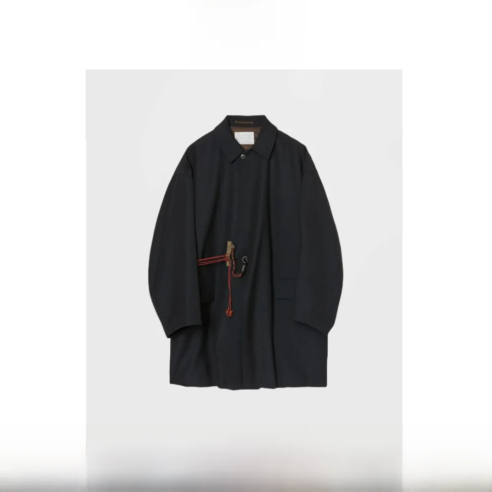 Double-Color Loose Fit Vintage Collar Overcoat Jaet by Humans Mades Long Sve Youth Faion Autumn Winter Men's Clothing
Double-Color Loose Fit Vintage Collar Overcoat Jaet by Humans Mades Long Sve Youth Faion Autumn Winter Men's Clothing