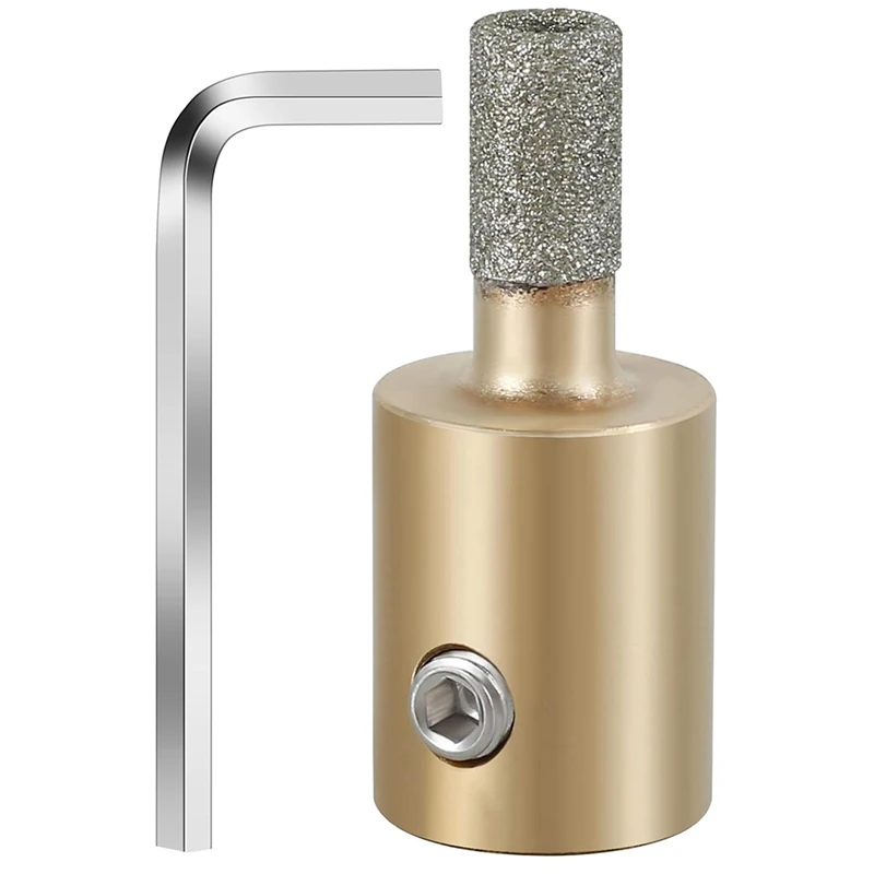 A21I-Glass Grinder Bits, 1 3/4 1/4 Inch Stained Glass Diamond Grinder Bit Head Tools With Hex Wrench
A21I-Glass Grinder Bits, 1 3/4 1/4 Inch Stained Glass Diamond Grinder Bit Head Tools With Hex Wrench