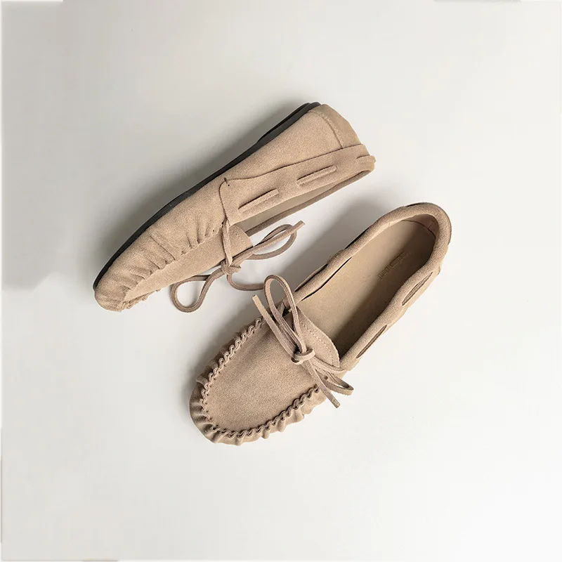 Dave&di Minimalist Women's Shoes French Suede Loafers Flat Bottomed Shoes Comfortable And Casual Mocasin Shoes Woman Loafers2026
Dave&di Minimalist Women's Shoes French Suede Loafers Flat Bottomed Shoes Comfortable And Casual Mocasin Shoes Woman Loafers2026