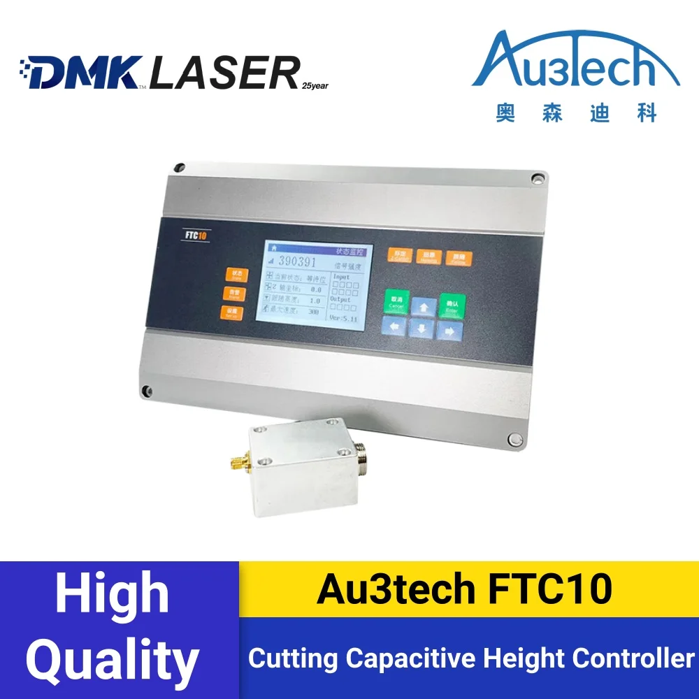 Au3tech Fiber Laser Cutting Capacitive Height Controller FTC10/FTC10-SA for Au3tech cutting control system A200MS/A230E/A260E
Au3tech Fiber Laser Cutting Capacitive Height Controller FTC10/FTC10-SA for Au3tech cutting control system A200MS/A230E/A260E