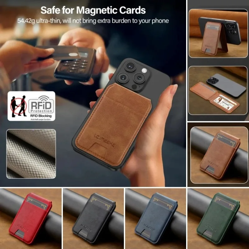 EUCAGR Магнитная сумка из искусственной кожи со слотом для карт для iPhone 17, для Samsung Galaxy Google Xiaomi, телефона MagSafe, задняя сумка с магнитной подставкой
EUCAGR Магнитная сумка из искусственной кожи со слотом для карт для iPhone 17, для Samsung Galaxy Google Xiaomi, телефона MagSafe, задняя сумка с магнитной подставкой