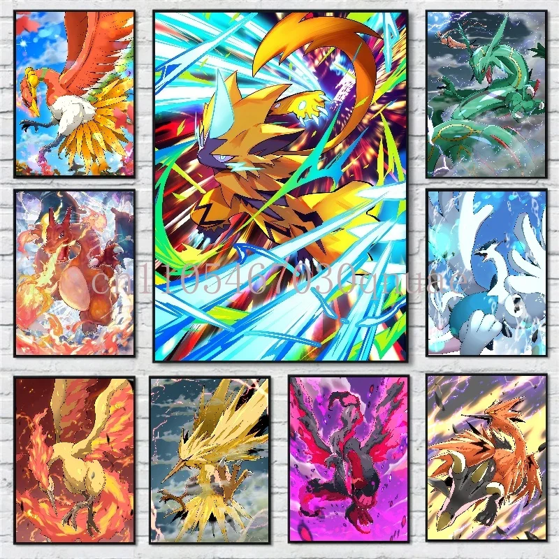 Japan Classic Anime Pokemon Canvas Painting Charizard Kyogre Zacian Zeraora Poster Print Mural Picture Wall Art Home Decor Gift
Japan Classic Anime Pokemon Canvas Painting Charizard Kyogre Zacian Zeraora Poster Print Mural Picture Wall Art Home Decor Gift