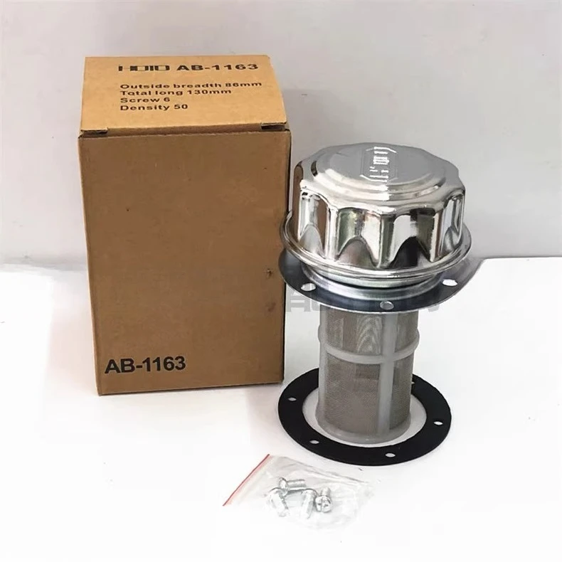 Воздушный фильтр Масляный фильтр AB-1163 Крышка топливного бака Топливный порт, фильтр гидравлической станции HS-1162
Воздушный фильтр Масляный фильтр AB-1163 Крышка топливного бака Топливный порт, фильтр гидравлической станции HS-1162