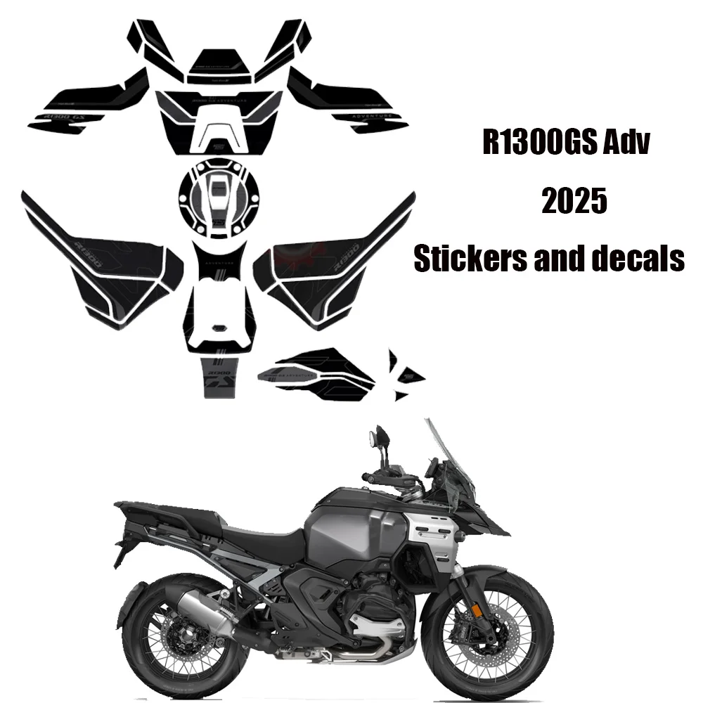 For BMW R 1300 GS ADV 2025- Anti Scratch Complete Kits R1300GS Adventure Triple Black 3D Epoxy Resin Stickers Tank Side Stickers
For BMW R 1300 GS ADV 2025- Anti Scratch Complete Kits R1300GS Adventure Triple Black 3D Epoxy Resin Stickers Tank Side Stickers