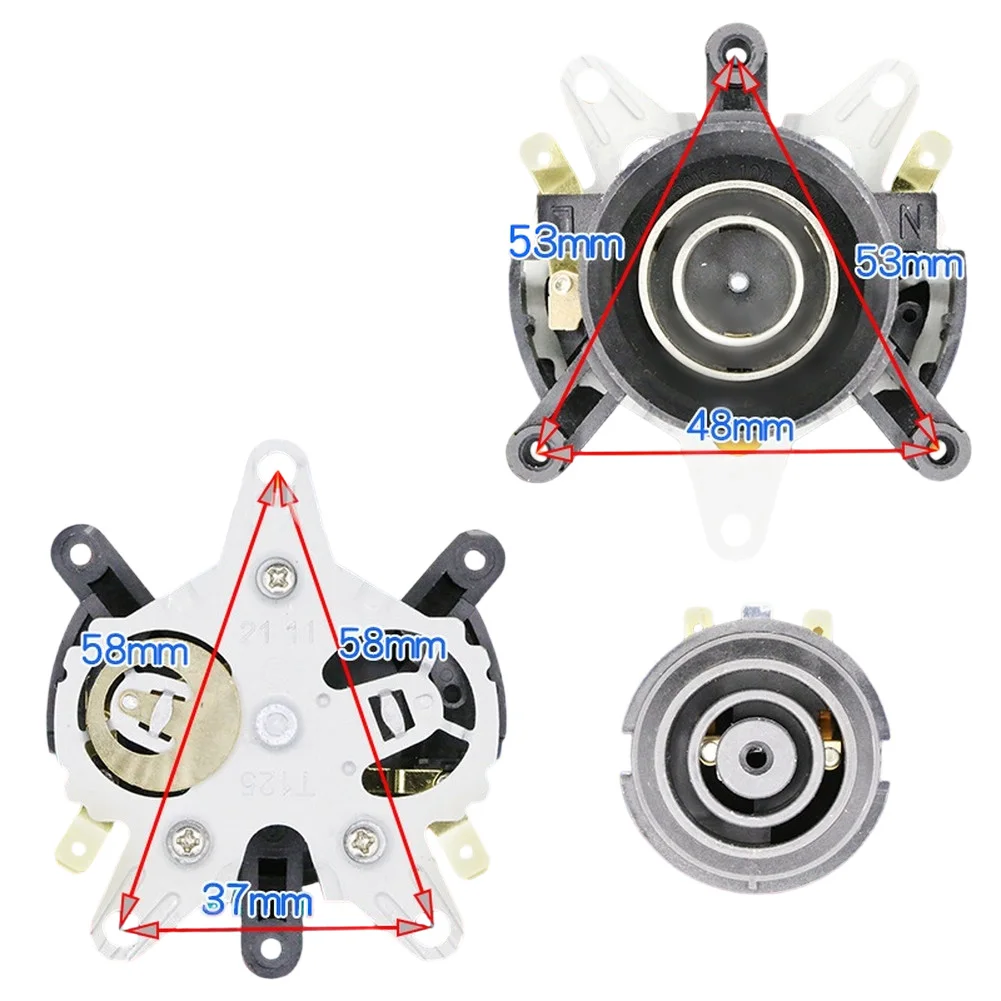 Electric Kettle Base Connector Repair Kit Upper and Lower Core for Thermostat Switch Replacement 58 58 37MM 53 53 48MM Black
Electric Kettle Base Connector Repair Kit Upper and Lower Core for Thermostat Switch Replacement 58 58 37MM 53 53 48MM Black