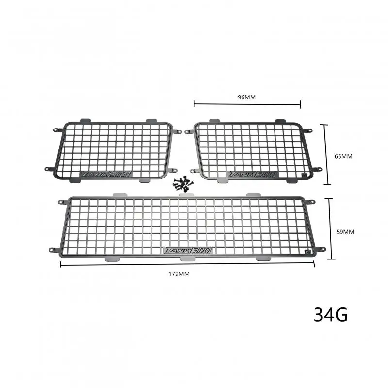 Metal Window Mesh Protective Net for 1/10 RC Crawler Car Traction Hobby 1/8 Tank Km300 Upgrade
Metal Window Mesh Protective Net for 1/10 RC Crawler Car Traction Hobby 1/8 Tank Km300 Upgrade