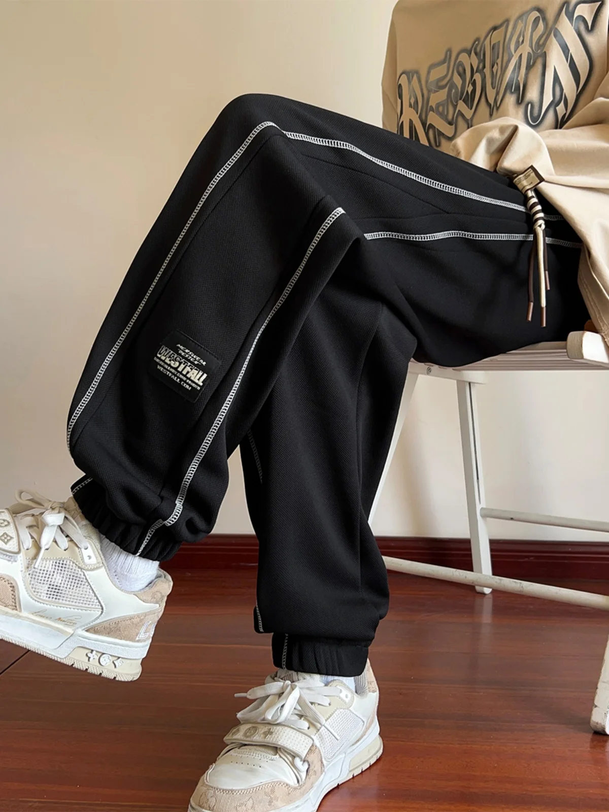 Trendy Men's Loose Casual Pants Spring Autumn New Sle Youth Wide Leg Long Trousers Elastic Waist Pure Color Anti-Wrinkle
Trendy Men's Loose Casual Pants Spring Autumn New Sle Youth Wide Leg Long Trousers Elastic Waist Pure Color Anti-Wrinkle