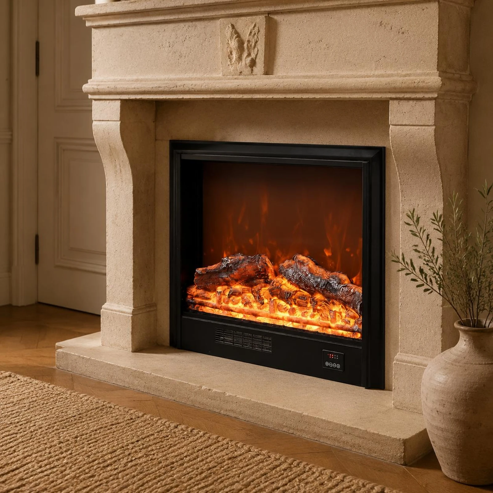Electric Flame Fireplace Space-Saving Design Built-in Fireplace Heater Decorative Flame Heater Quiet Operation for Living Room
Electric Flame Fireplace Space-Saving Design Built-in Fireplace Heater Decorative Flame Heater Quiet Operation for Living Room