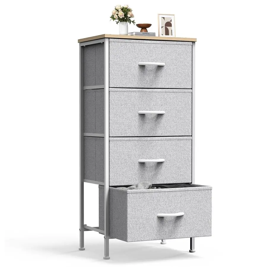 Nightstand Small Bedroom Dresser with 4 Fabric Drawers,Bed Side Furniture End Table,Wooden Top Cabinet Night Stand Dresser for C
Nightstand Small Bedroom Dresser with 4 Fabric Drawers,Bed Side Furniture End Table,Wooden Top Cabinet Night Stand Dresser for C