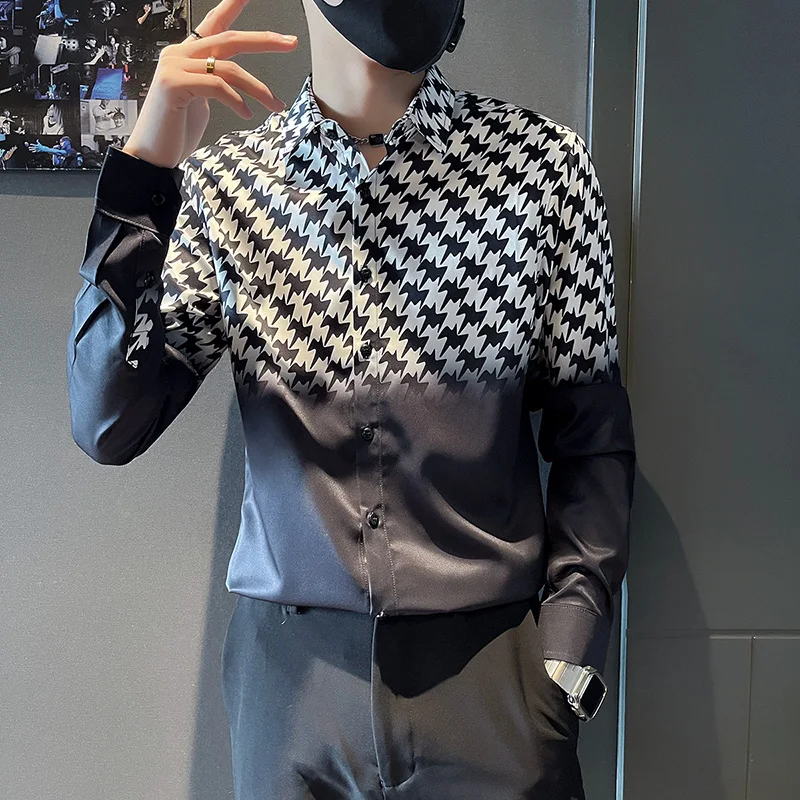2023 New Men's Fashion Casual Korean Version of Everything Breathable Solid Color Gentleman Gentleman Slim Long-sleeved Shirt
2023 New Men's Fashion Casual Korean Version of Everything Breathable Solid Color Gentleman Gentleman Slim Long-sleeved Shirt
