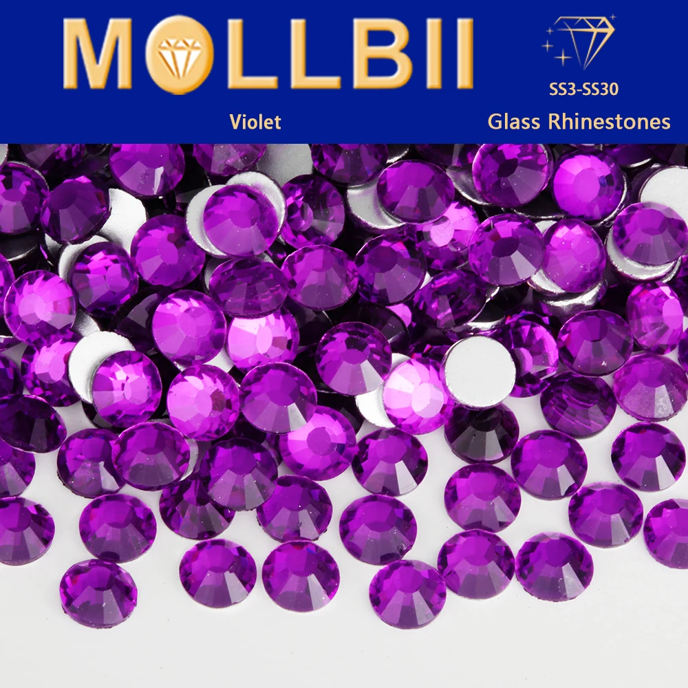 MollBii SS3-SS30 New Violet Non HotFix Rhinestone Flatback Glass Crystal Glitter Strass DIY Nail Decorations Стразы 네일파츠 1440pcs
MollBii SS3-SS30 New Violet Non HotFix Rhinestone Flatback Glass Crystal Glitter Strass DIY Nail Decorations Стразы 네일파츠 1440pcs