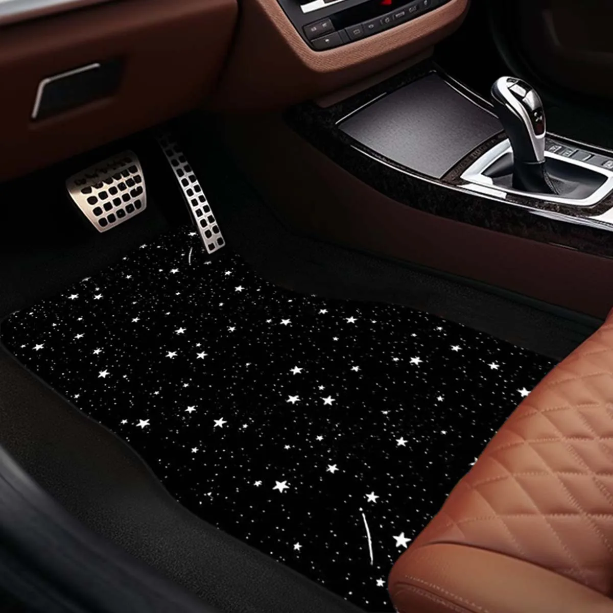 4pcs Starry Sky Car Mats - Full Coverage Front & Rear Seats, Non-Slip All-Weather Floor Mats With Crystal Velvet Surface, Fit Fo
4pcs Starry Sky Car Mats - Full Coverage Front & Rear Seats, Non-Slip All-Weather Floor Mats With Crystal Velvet Surface, Fit Fo