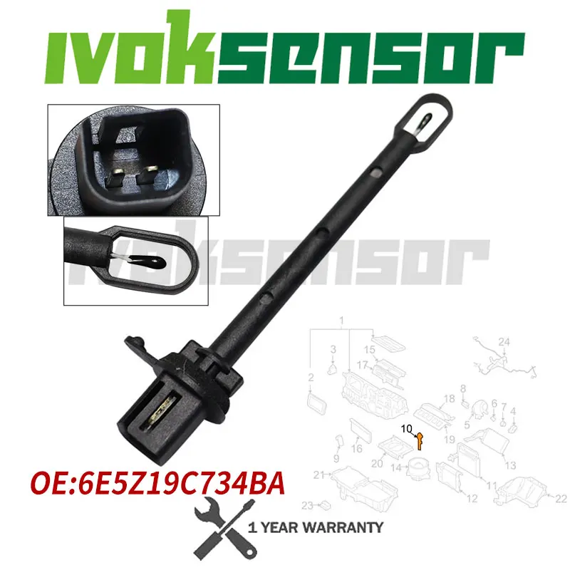 Датчик температуры испарителя кондиционера 6E5Z19C734BA 6E5Z-19C734-BA для Ford Fusion, Zephyr, Lincoln MKZ, Mercury Milan 2006-2012
Датчик температуры испарителя кондиционера 6E5Z19C734BA 6E5Z-19C734-BA для Ford Fusion, Zephyr, Lincoln MKZ, Mercury Milan 2006-2012