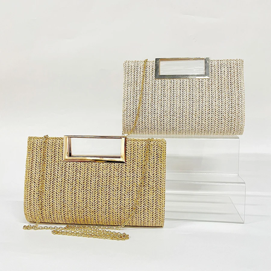 Straw Envelope Evening Party Handbag Fashion Women Weave Gold Clutch Chains Messenger Purses Lady Daily Commuter Wallet Vacation
Straw Envelope Evening Party Handbag Fashion Women Weave Gold Clutch Chains Messenger Purses Lady Daily Commuter Wallet Vacation