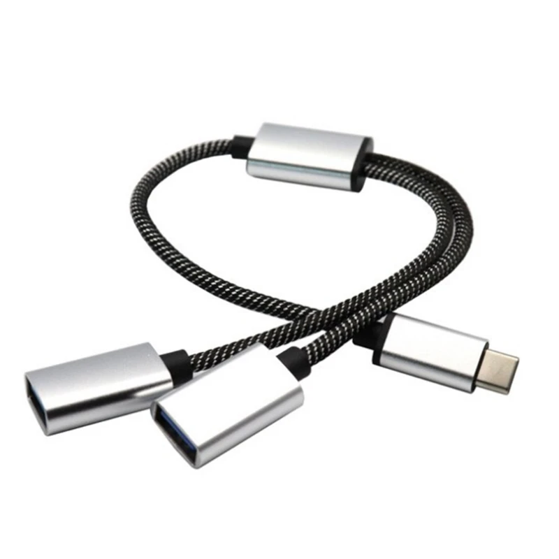 2/3 in 1 USB2.0 OTG Adapter Type C Male Plug To 2/3 USB 2.0 Female OTG Extension Cable HUB Data Cable Power Adapter
2/3 in 1 USB2.0 OTG Adapter Type C Male Plug To 2/3 USB 2.0 Female OTG Extension Cable HUB Data Cable Power Adapter