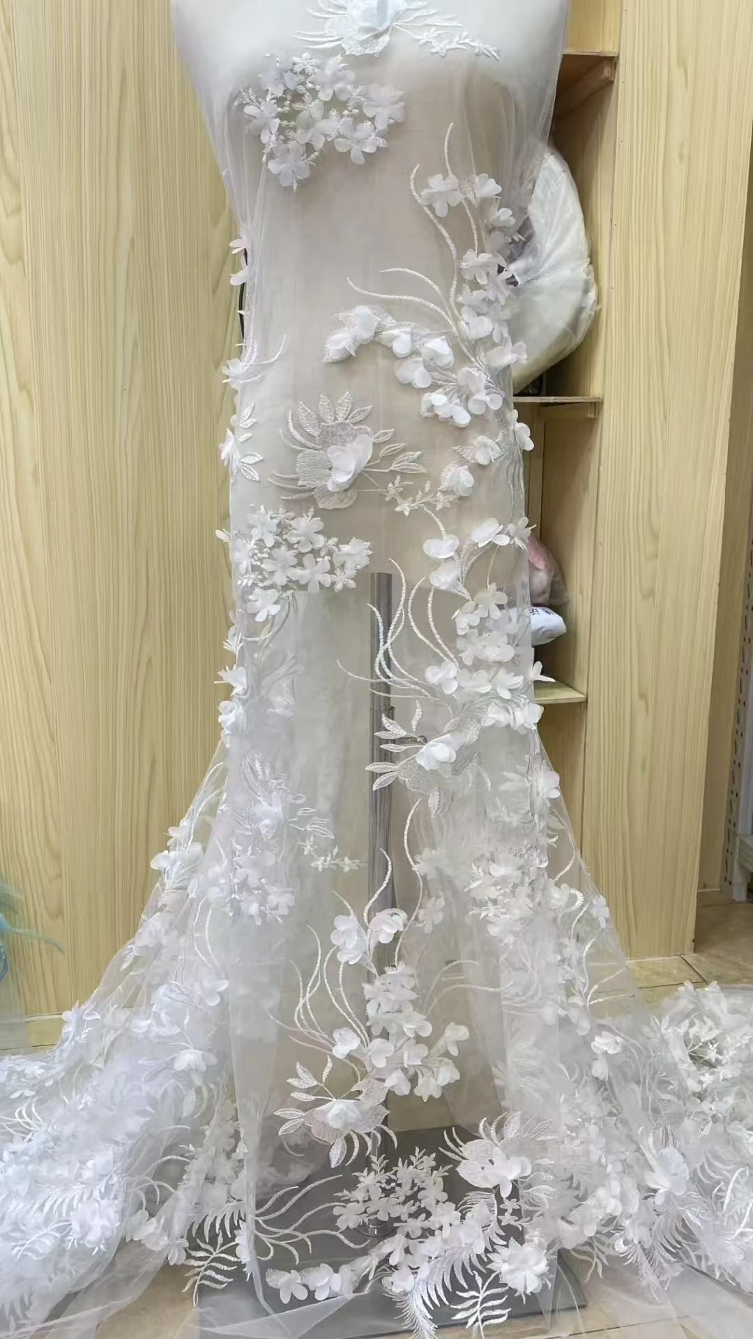 3D Flower African Mesh Lace Fabric, Nigerian Women Wedding Embroidery, French Tulle Lace Material, High Quality, 5 Yards, 2025 
3D Flower African Mesh Lace Fabric, Nigerian Women Wedding Embroidery, French Tulle Lace Material, High Quality, 5 Yards, 2025