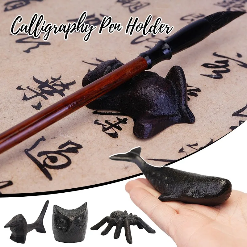 1PC Creative Pen Holder Animal Shaped Ornament Pen Holders Desktop Organizer Paperweight Iron Calligraphy Tools School Supplies
1PC Creative Pen Holder Animal Shaped Ornament Pen Holders Desktop Organizer Paperweight Iron Calligraphy Tools School Supplies