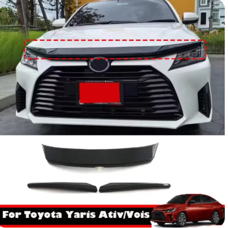 For Toyota Vois 2023 2024 ABS carbonfiber Front Bumper Hood Engine Grille headlight Decorative Strip Cover Stickers
For Toyota Vois 2023 2024 ABS carbonfiber Front Bumper Hood Engine Grille headlight Decorative Strip Cover Stickers