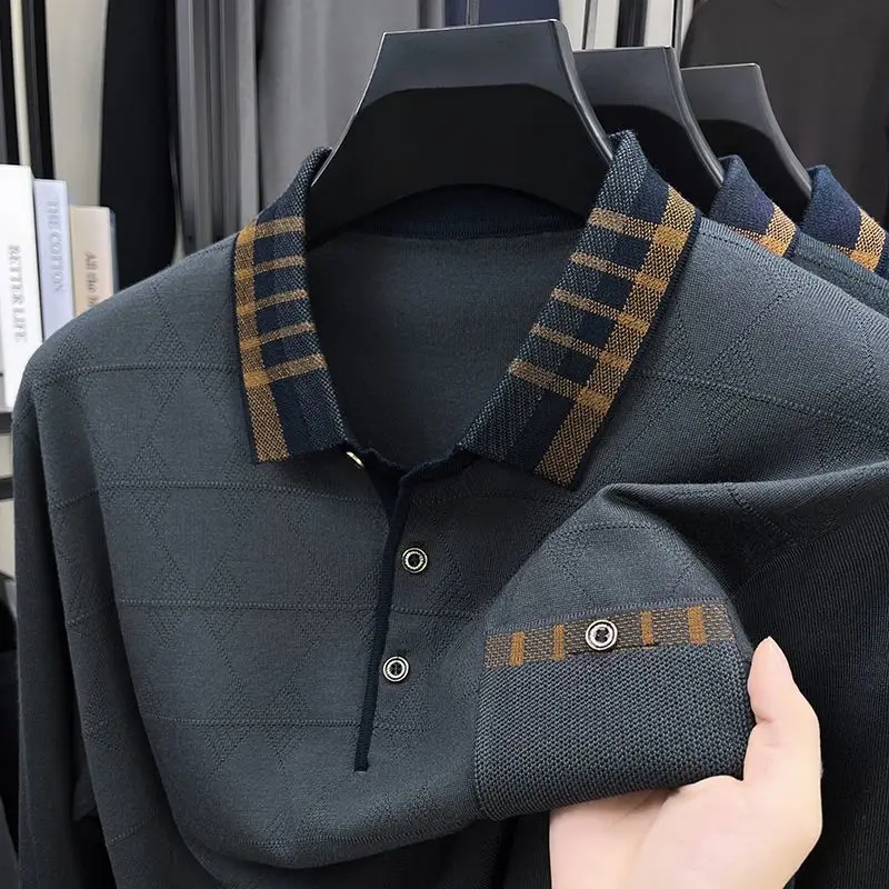 Dad Suit Men's Casual Lapel Pocket Loose Long-sleeved T-shirt Spring and Autumn New Versatile High-end Top
Dad Suit Men's Casual Lapel Pocket Loose Long-sleeved T-shirt Spring and Autumn New Versatile High-end Top