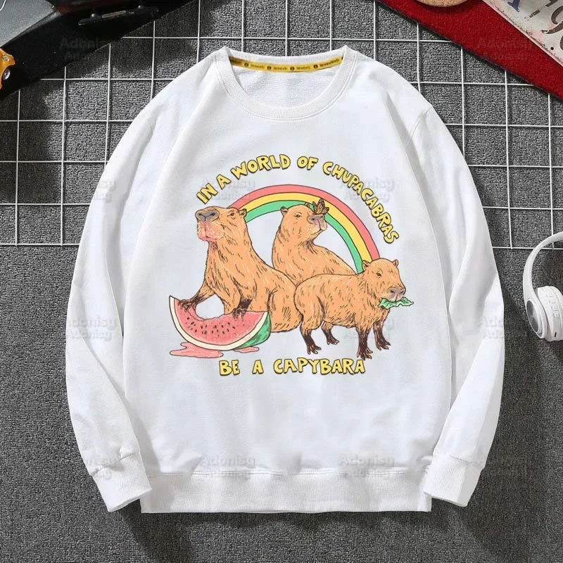 Capybaras Kawaii Fashion Men's Spring Autumn Male Casual Cartoon Animal Cute Sweatshirts Men's Tops
Capybaras Kawaii Fashion Men's Spring Autumn Male Casual Cartoon Animal Cute Sweatshirts Men's Tops
