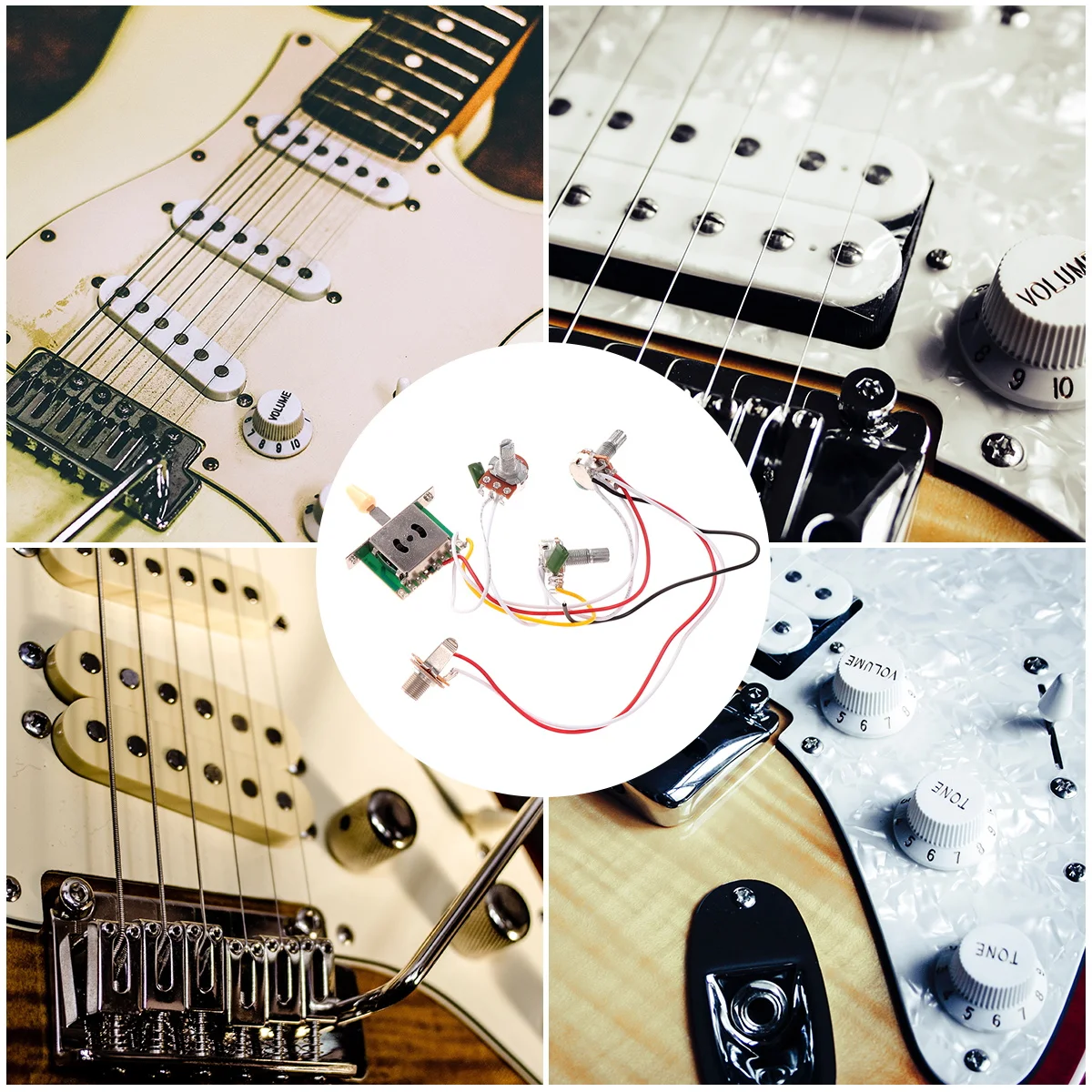 Guitar Circuit Wiring Electric Guitar Supplies Bass Pickup Wiring Kit Volume Pot Components Accessories Term Use Easy
Guitar Circuit Wiring Electric Guitar Supplies Bass Pickup Wiring Kit Volume Pot Components Accessories Term Use Easy