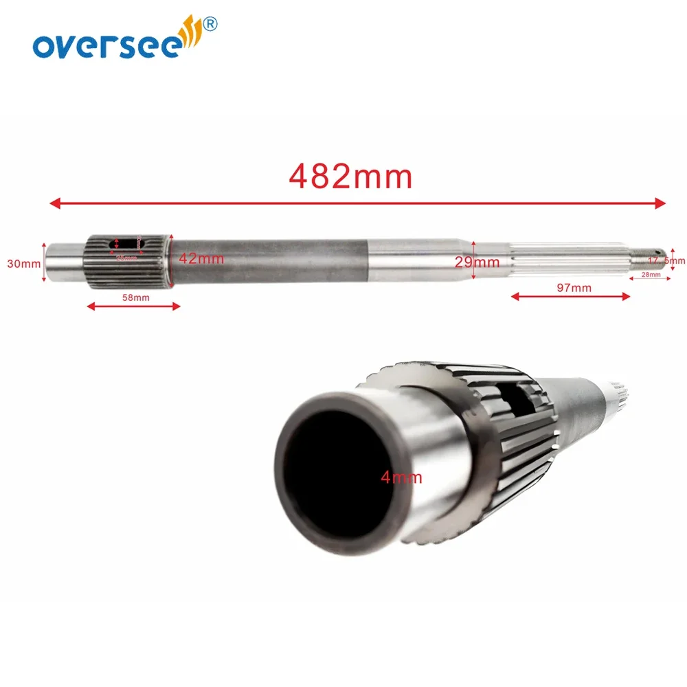 Oversee 6AW-45611-00-00 Вал пропеллера для подвесного двигателя Yamaha 300HP 350HP 4-тактный двигатель с штифтом 90280-04002
Oversee 6AW-45611-00-00 Вал пропеллера для подвесного двигателя Yamaha 300HP 350HP 4-тактный двигатель с штифтом 90280-04002