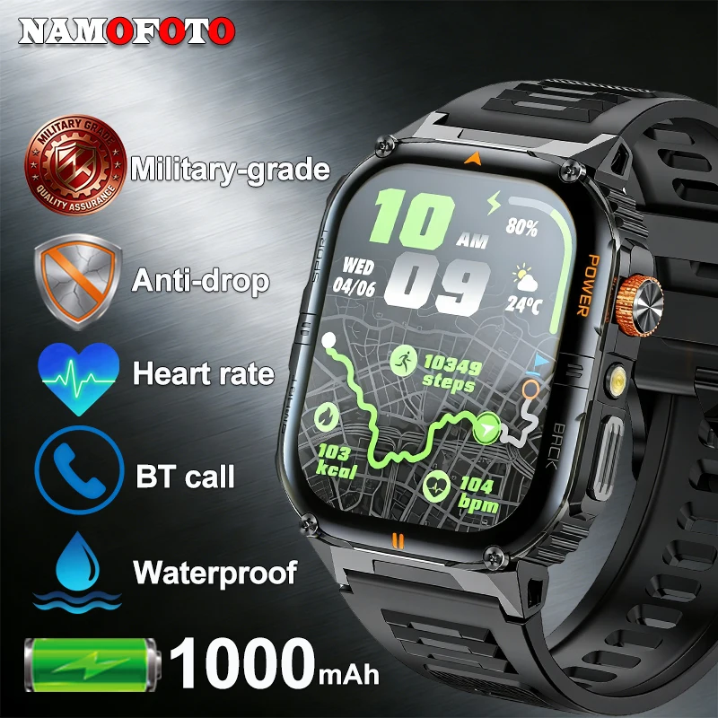 Мужские и женские спортивные умные часы на открытом воздухе, компас, 1000 мАч, военные наручные часы с защитой от падения, светодиодный фонарик, BT Call, умные часы
Мужские и женские спортивные умные часы на открытом воздухе, компас, 1000 мАч, военные наручные часы с защитой от падения, светодиодный фонарик, BT Call, умные часы