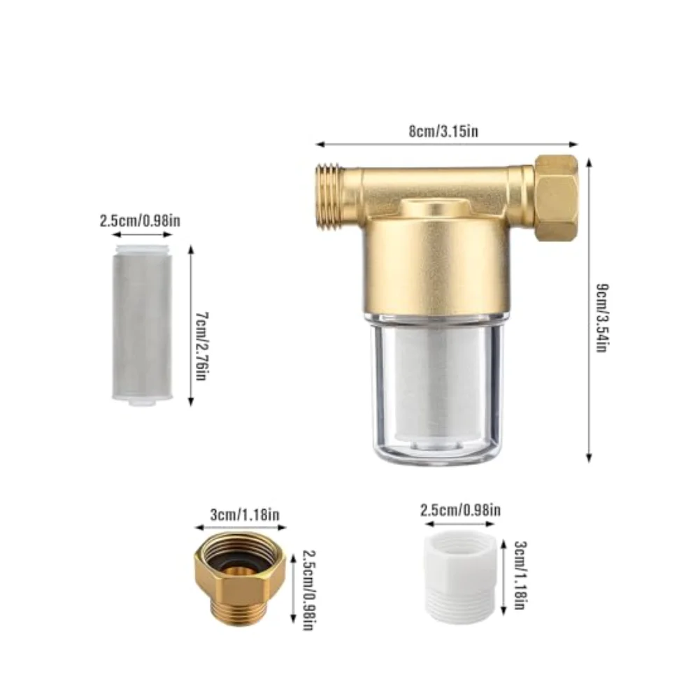 Washer Filter System Brass Sediment Filter Easy Maintenance Transparent Chamber High Pressure Resistant For Rv Water System
Washer Filter System Brass Sediment Filter Easy Maintenance Transparent Chamber High Pressure Resistant For Rv Water System