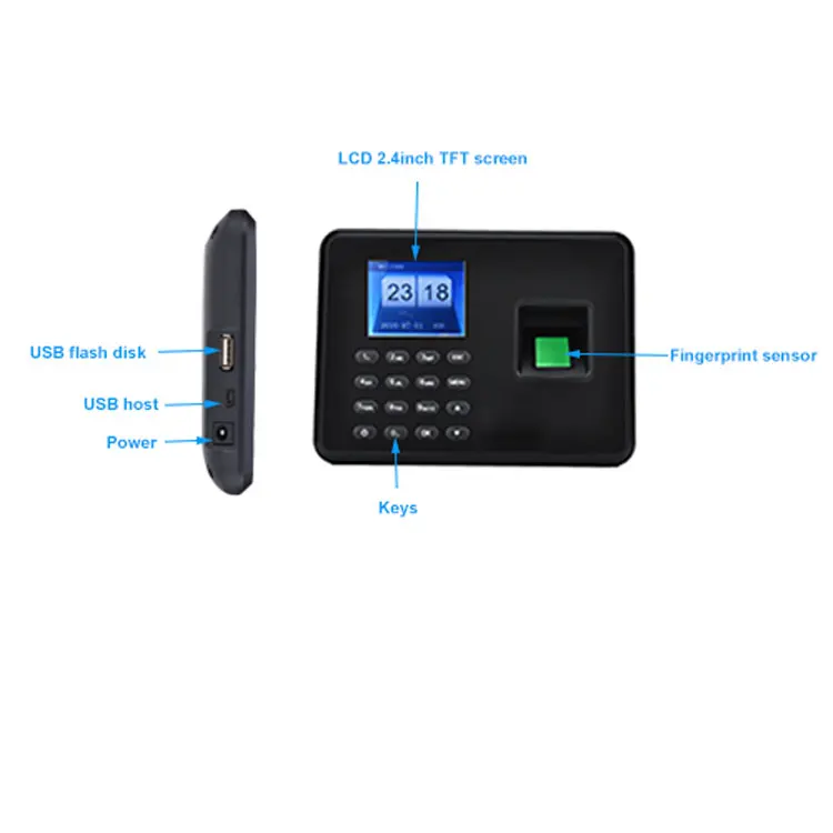 July005 Biometric Fingerprint Recognition Time Attendance Device for Office Efficiency