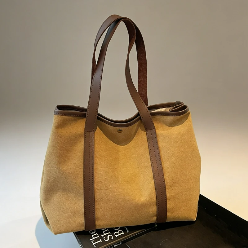 Стильная холщовая сумка-тоут большой емкости для женщин, модная сумка на плечо, удобная и универсальная текстурированная сумка для хранения
Стильная холщовая сумка-тоут большой емкости для женщин, модная сумка на плечо, удобная и универсальная текстурированная сумка для хранения