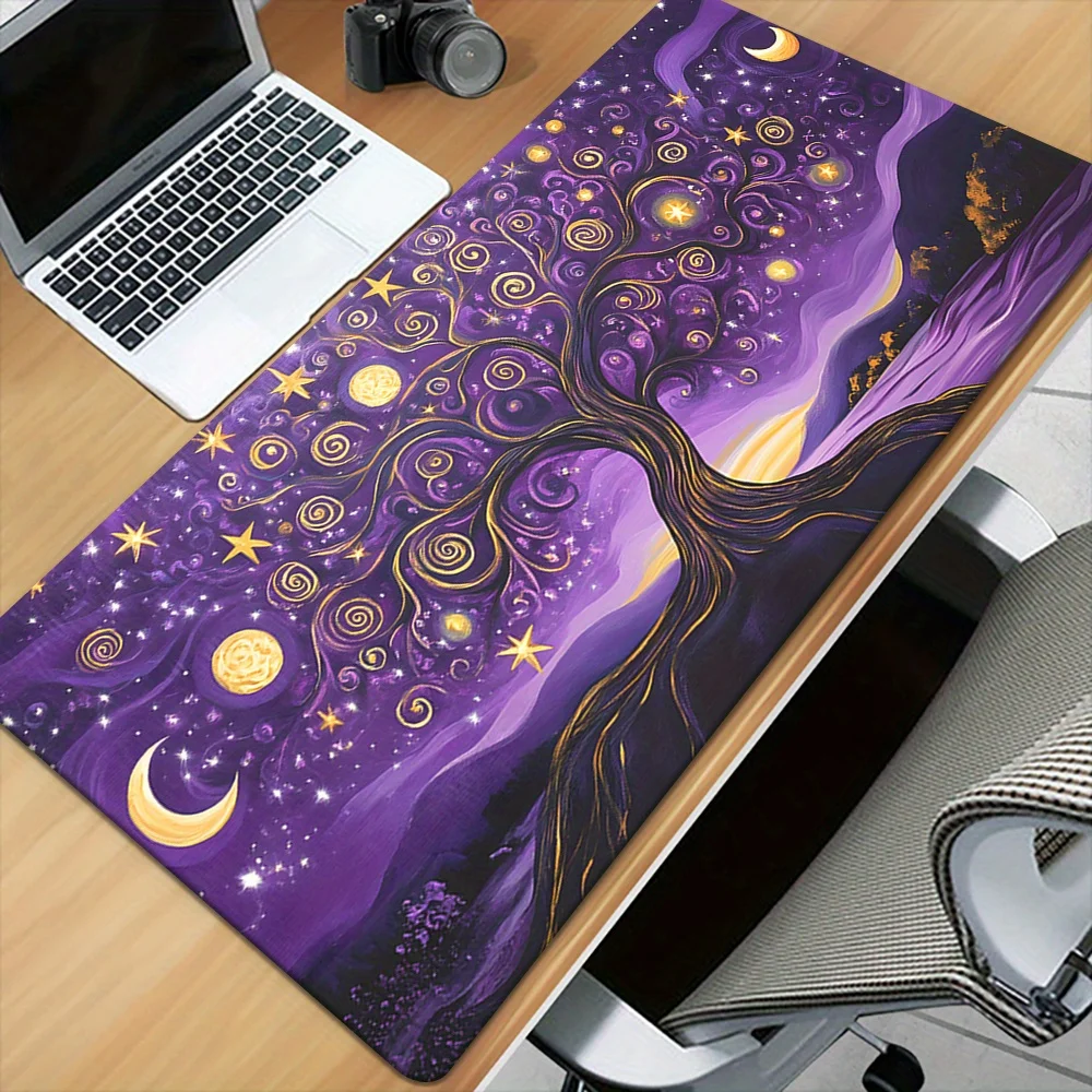 XXL Cosmic Tree Moon Desk Mat Purple Trees and Celestial Night Sky Design Non-Slip Rubber Mousepad Gaming Office Large Mouse Mat
XXL Cosmic Tree Moon Desk Mat Purple Trees and Celestial Night Sky Design Non-Slip Rubber Mousepad Gaming Office Large Mouse Mat