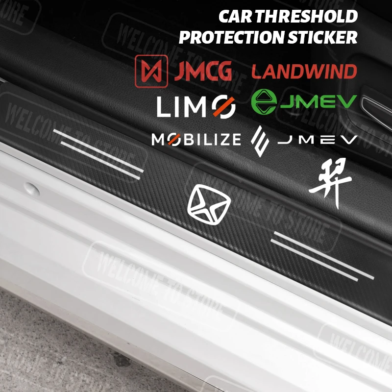 4/5pcs For JMC JMCG Landwind JMEV Yi Mobilize LIMO LOGO Auto Door Sill Carbon Fiber Car Sticker Protector Trunk Tailgate
4/5pcs For JMC JMCG Landwind JMEV Yi Mobilize LIMO LOGO Auto Door Sill Carbon Fiber Car Sticker Protector Trunk Tailgate