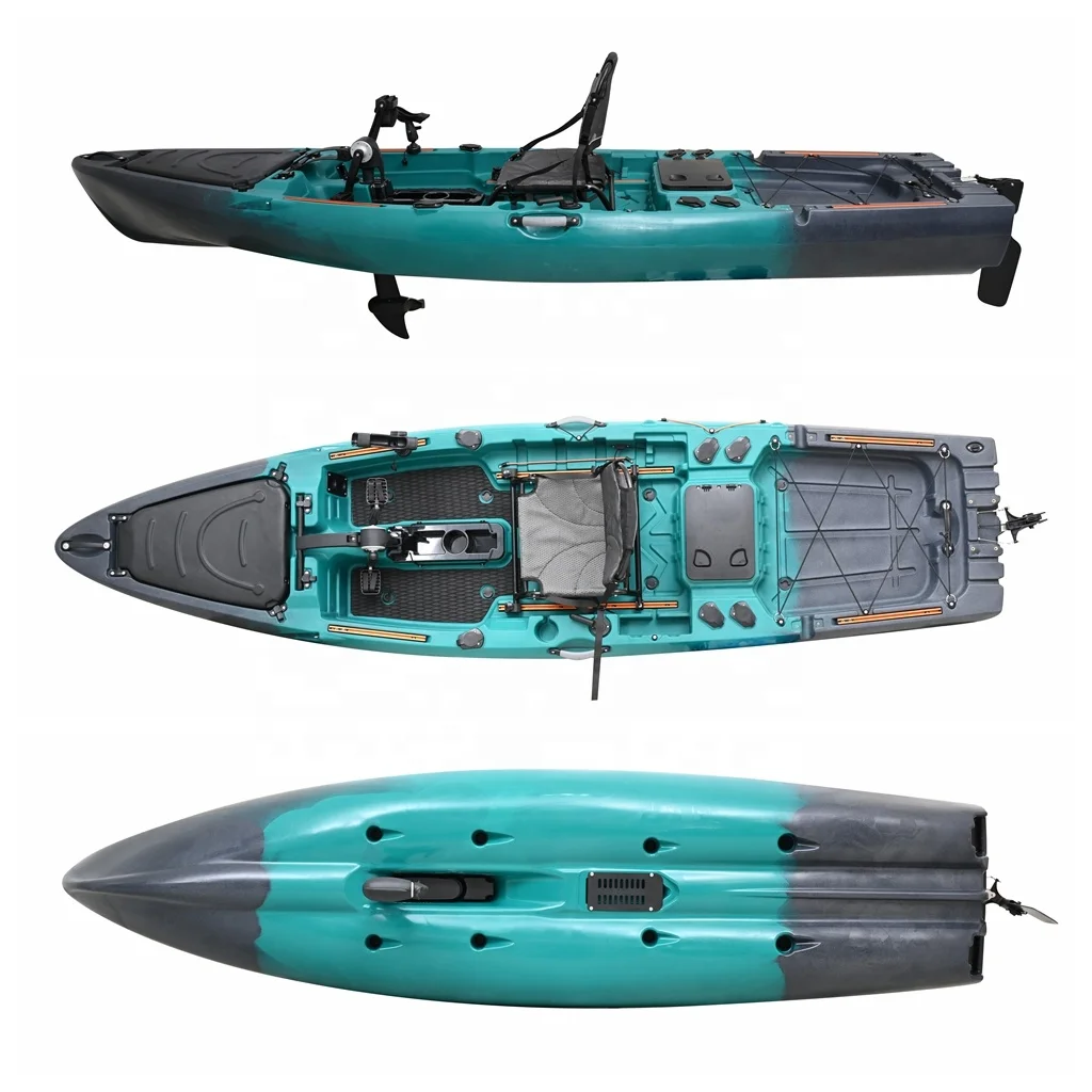 Newly 3.5m Single Person Motor Fishing Propeller Pedal Drive Kayak/Canoe Rowing Boat Lldpe Material with LED Light
Newly 3.5m Single Person Motor Fishing Propeller Pedal Drive Kayak/Canoe Rowing Boat Lldpe Material with LED Light
