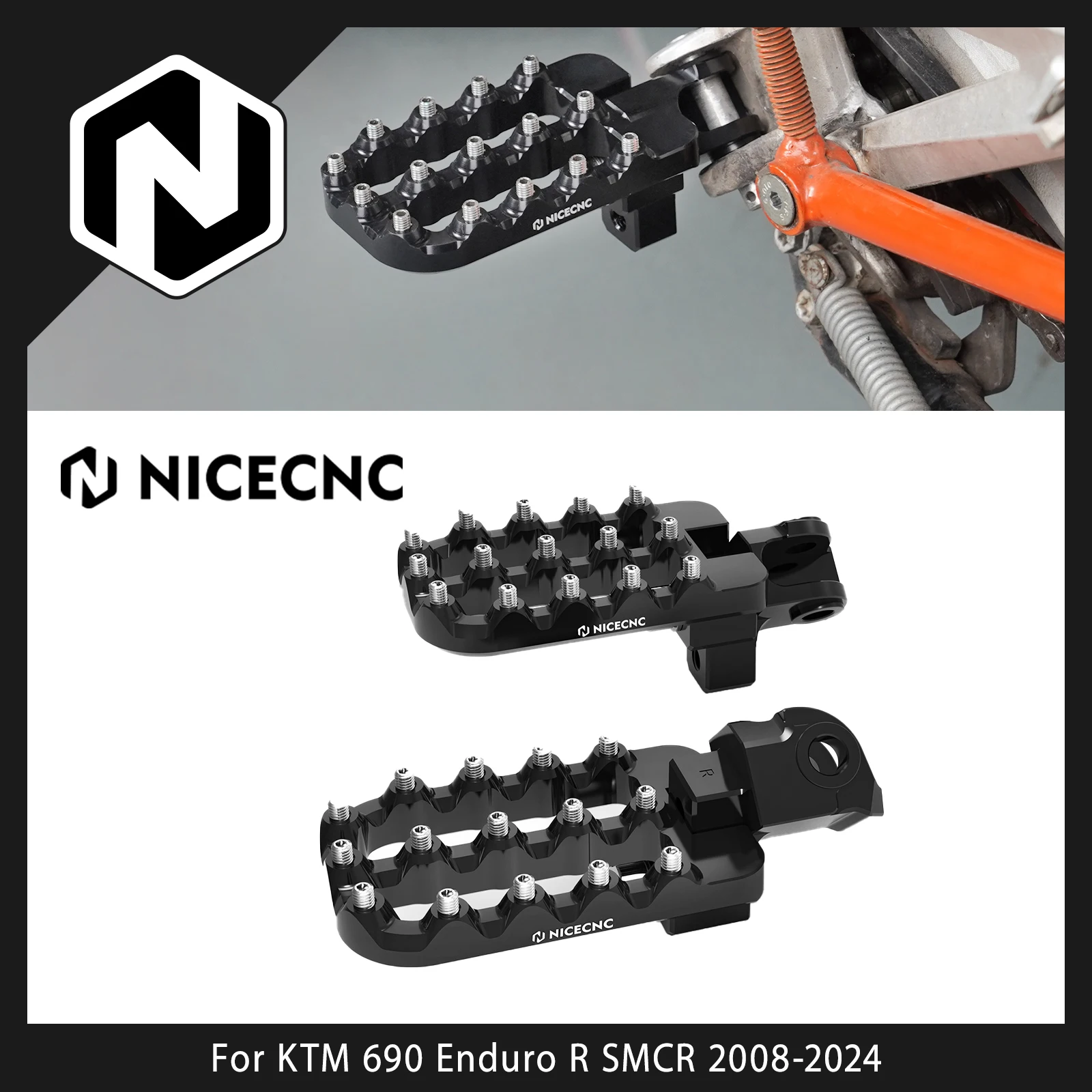 NICECNC Adjustable Larger footrest Footpeg For KTM 690 Enduro R SMCR 2008-2024 790 890 ADVENTURE/R 19-2024 1290 Adventure R S T
NICECNC Adjustable Larger footrest Footpeg For KTM 690 Enduro R SMCR 2008-2024 790 890 ADVENTURE/R 19-2024 1290 Adventure R S T