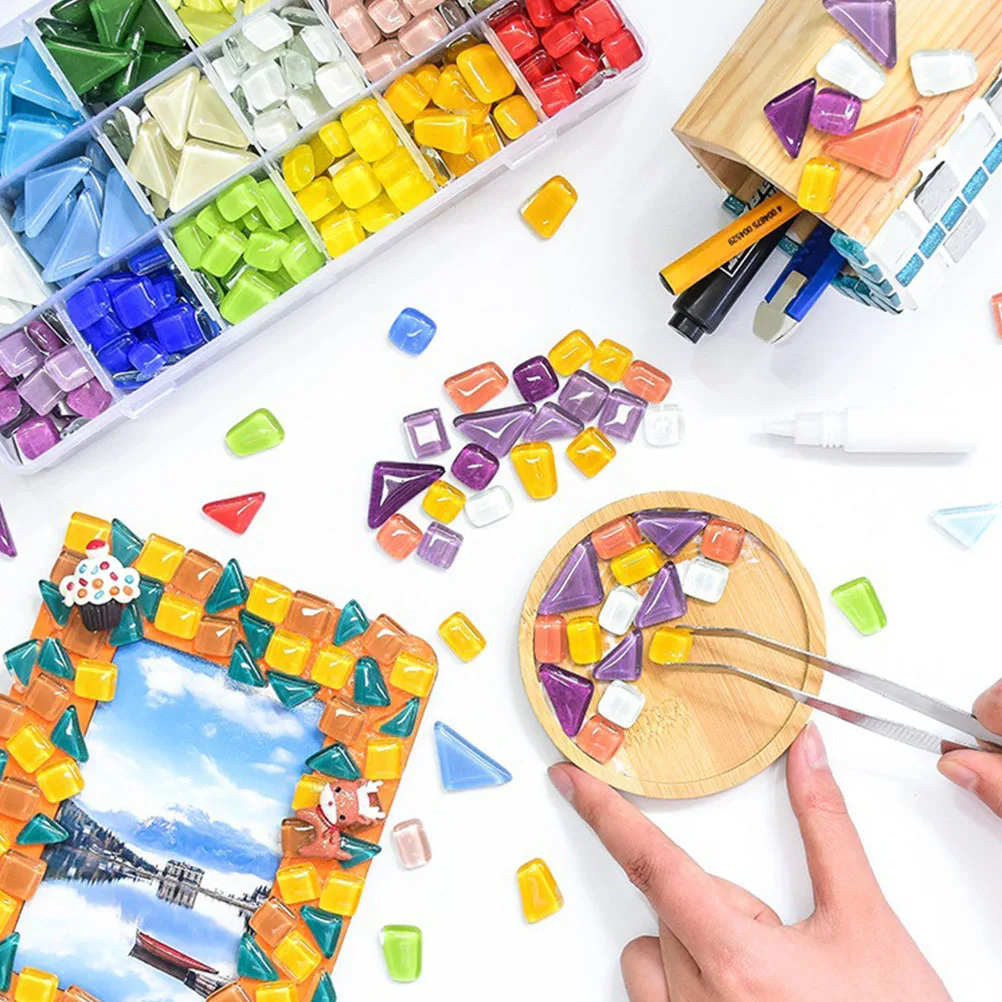 Mosaic Glass Pieces DIY Craft Material Bright Color Gems H made Supply Jewelry Making Decorations Crystal Mosaic Patches Art
Mosaic Glass Pieces DIY Craft Material Bright Color Gems H made Supply Jewelry Making Decorations Crystal Mosaic Patches Art