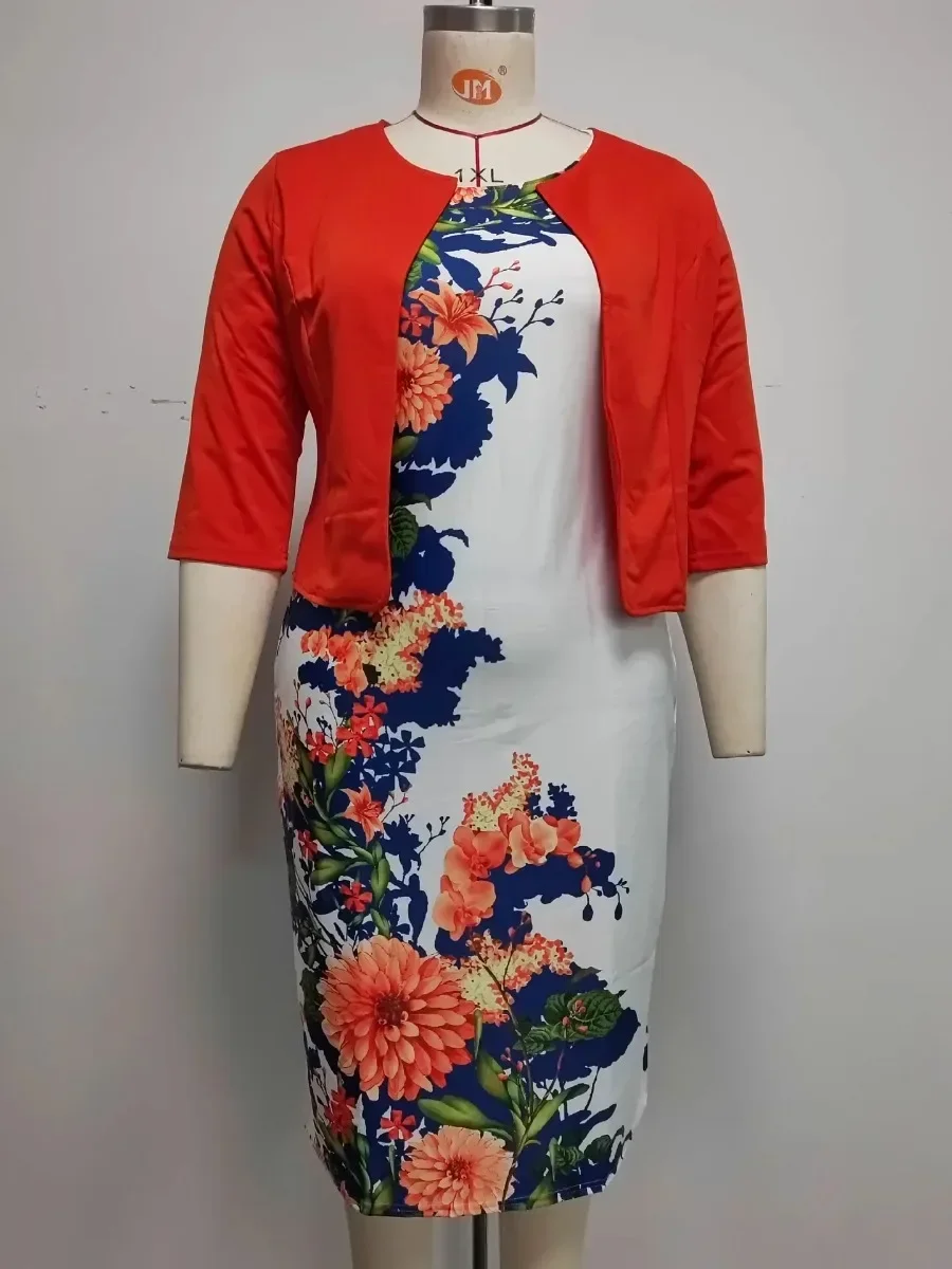 Customized Plus Size Floral Print Turkey Style Office Ladies Coat and Dress Suit For Women
Customized Plus Size Floral Print Turkey Style Office Ladies Coat and Dress Suit For Women
