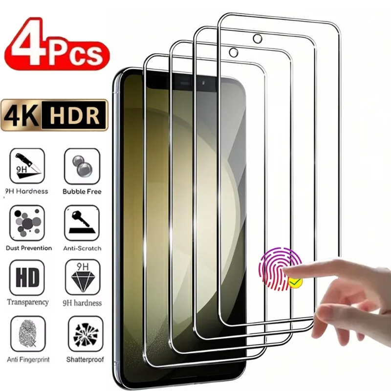 4Pcs HD Tempered Glass Screen Protector For Samsung S25 S24 Ultra S23 S22 S21 Plus S25 S24 Plus S25 S24 S23 S21 FE Glass
4Pcs HD Tempered Glass Screen Protector For Samsung S25 S24 Ultra S23 S22 S21 Plus S25 S24 Plus S25 S24 S23 S21 FE Glass