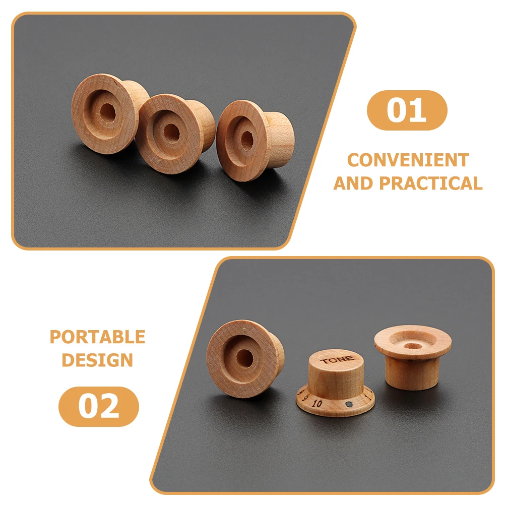 3pcs Guitar Knobs Volume Tone Control Wooden Electric Parts Acoustic Classical Accessories Bass Caps Replacement
3pcs Guitar Knobs Volume Tone Control Wooden Electric Parts Acoustic Classical Accessories Bass Caps Replacement