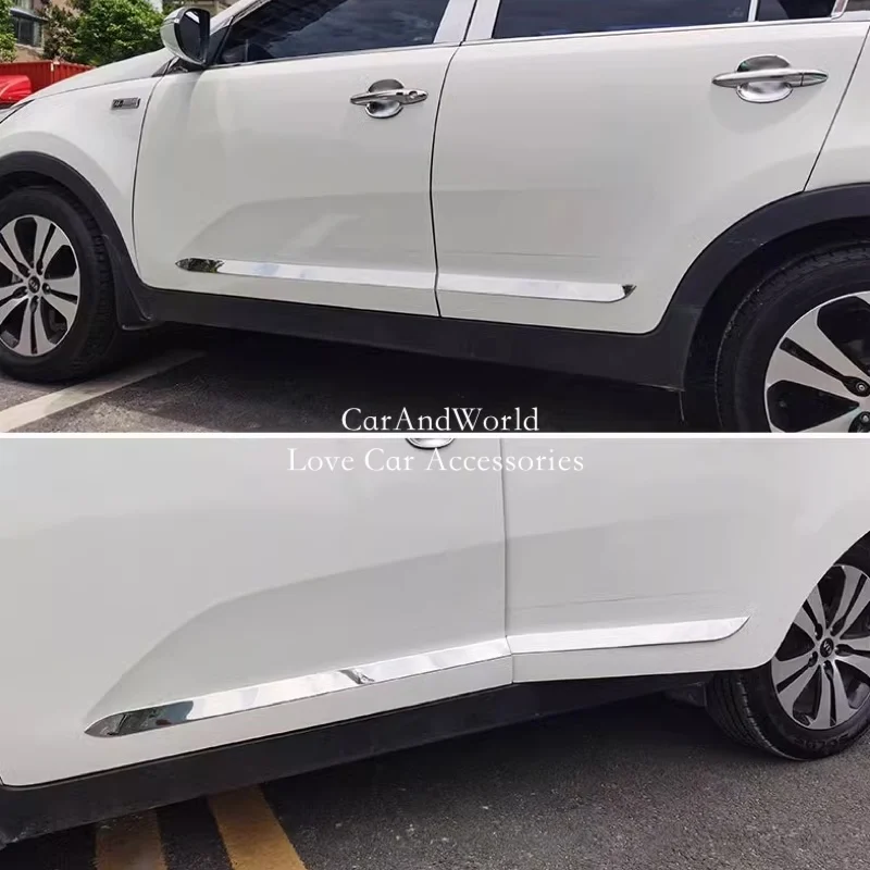 Нержавеющая сталь для Kia Sportage R, боковая дверь автомобиля, накладки на кузов, полоса, литье 2011-2013 2014 2015, аксессуары для стайлинга автомобилей
Нержавеющая сталь для Kia Sportage R, боковая дверь автомобиля, накладки на кузов, полоса, литье 2011-2013 2014 2015, аксессуары для стайлинга автомобилей