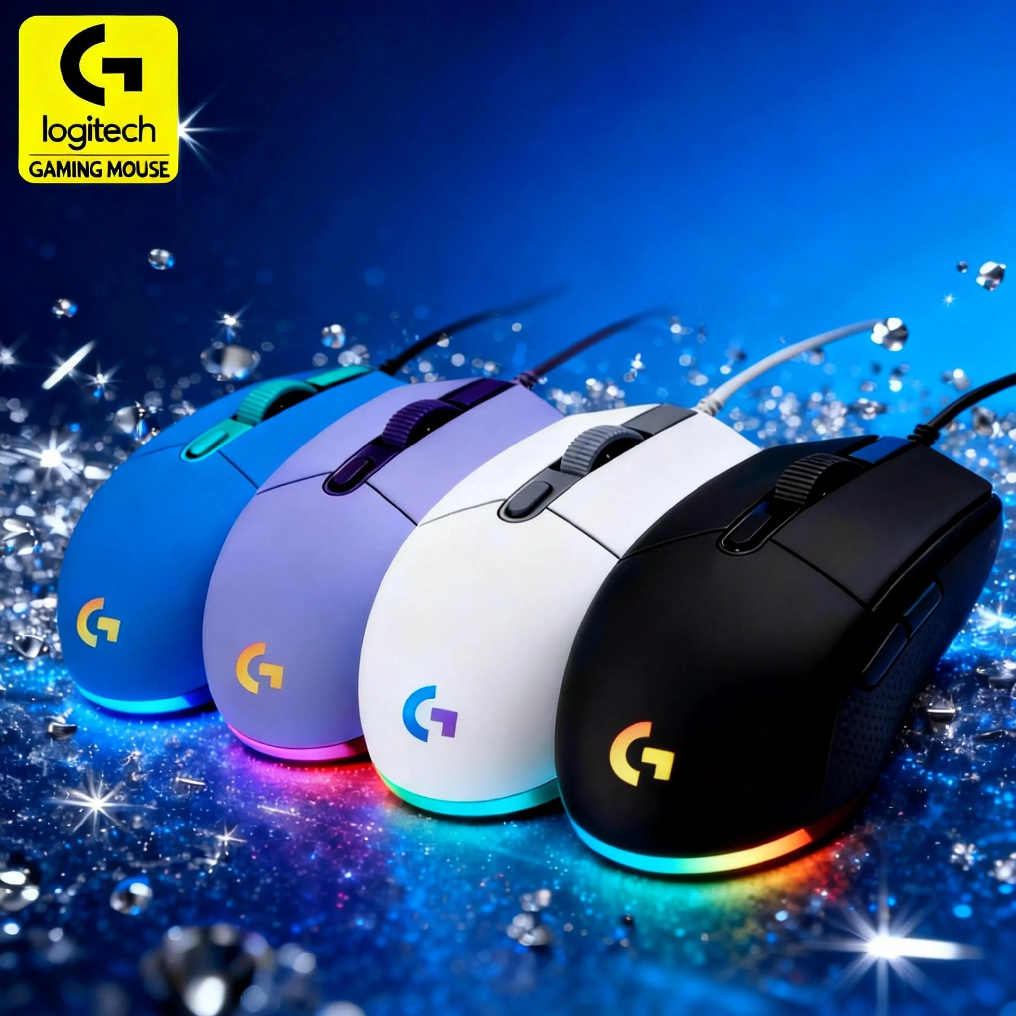 Logitech G203 wired gaming mouse, 8000 DPI, 6 buttons, onboard memory, supports LightSync.
Logitech G203 wired gaming mouse, 8000 DPI, 6 buttons, onboard memory, supports LightSync.