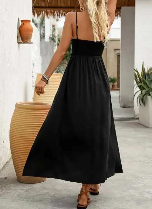 Artistic Style 2025 Summer Women's Dress Simple Unique Fashion Spring Latest New Collection Waist Sleeveless Casual Strap Dress
Artistic Style 2025 Summer Women's Dress Simple Unique Fashion Spring Latest New Collection Waist Sleeveless Casual Strap Dress