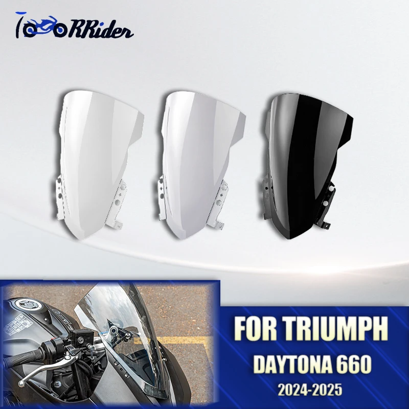 Motorcycle Double Bubble Windshield Windscreen Wind Deflector Street PC Plastic Fit For Triumph Daytona 660 2024 2025
Motorcycle Double Bubble Windshield Windscreen Wind Deflector Street PC Plastic Fit For Triumph Daytona 660 2024 2025