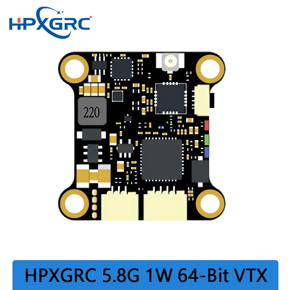 HPXGRC Ultra 1W 5.8G FPV VTX, 64-bit Video Transmitter with Strong Penetration Stable Signal Easy Installation, for RC Drone
HPXGRC Ultra 1W 5.8G FPV VTX, 64-bit Video Transmitter with Strong Penetration Stable Signal Easy Installation, for RC Drone