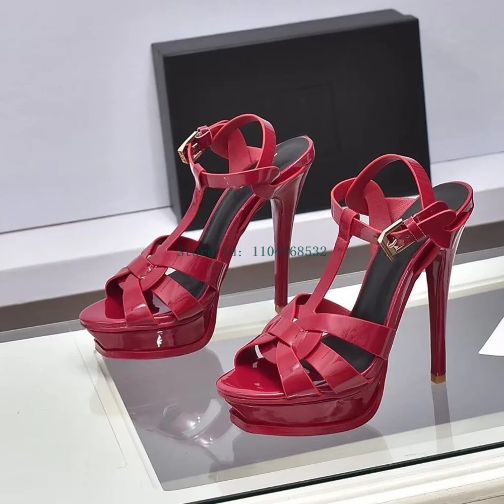 Platform T Strap Weaving Sandals Sexy Pointed Toe Thin Heel Buckle Strap New Arrivals Fashion Women Modern Shoes
Platform T Strap Weaving Sandals Sexy Pointed Toe Thin Heel Buckle Strap New Arrivals Fashion Women Modern Shoes