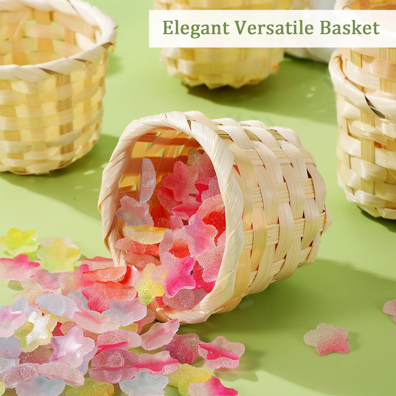 6Pcs Multi-Function Storage Basket Wooden Handmade Desktop Organizer for Fruits Snacks Elegant Wood Woven Basket 
6Pcs Multi-Function Storage Basket Wooden Handmade Desktop Organizer for Fruits Snacks Elegant Wood Woven Basket