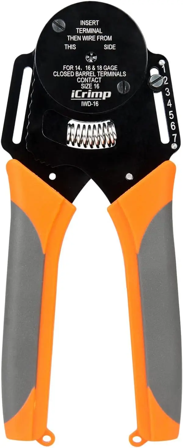 4 Way Indent Crimper Tool for Deutsch Solid Contacts Gauge 14,16&18 with Adjustable Force and High Precision for Motorcycles and
4 Way Indent Crimper Tool for Deutsch Solid Contacts Gauge 14,16&18 with Adjustable Force and High Precision for Motorcycles and