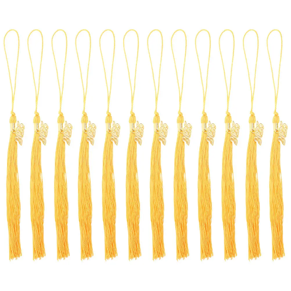 12Pcs Graduation Cap Tassel Charm Reinforced Metal Clasp Polyester Graduation Pendant Decoration Party Supplies
12Pcs Graduation Cap Tassel Charm Reinforced Metal Clasp Polyester Graduation Pendant Decoration Party Supplies